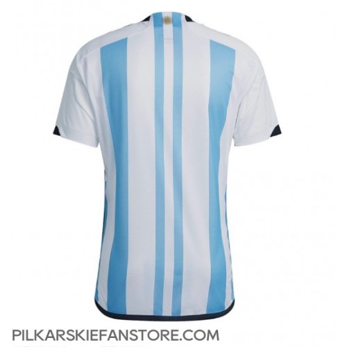 Tanie Strój piłkarski Argentyna Koszulka Podstawowej MŚ 2022 Krótkie Rękawy